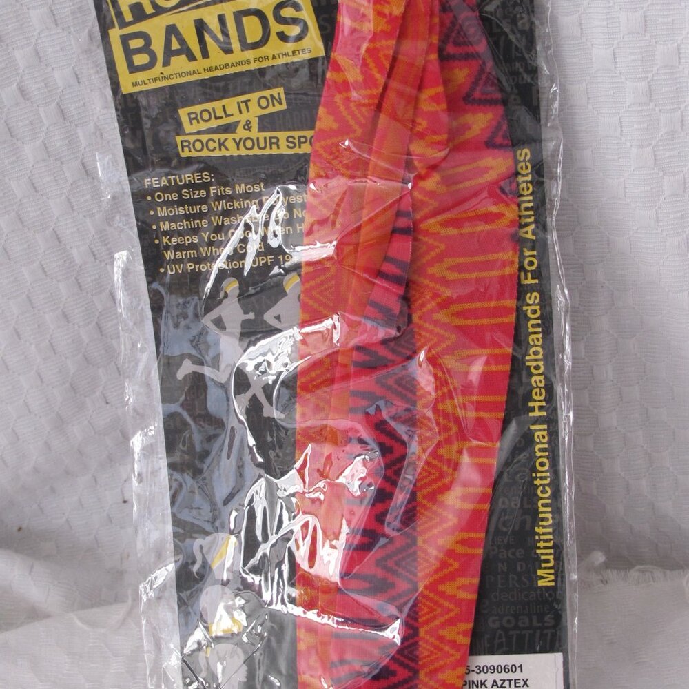 New - Rok Band Multipurpose Buff - Pink Aztex